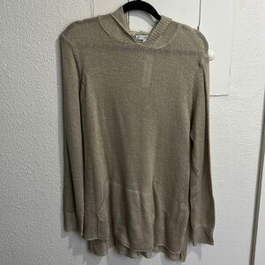 DE Collection size L loose knit hoodie tunic sweater
